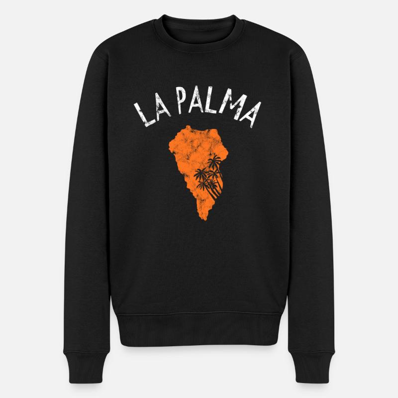 La palma - Männer Premium Bio Pullover - Schwarz
