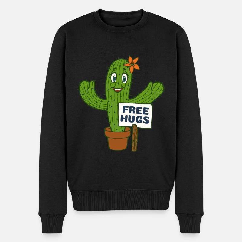 Câlins gratuits Cactus - Pull Premium bio Homme - noir