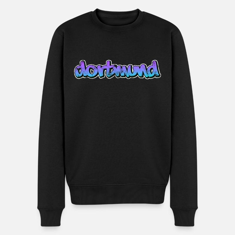 Dortmund - Männer Premium Bio Pullover - Schwarz