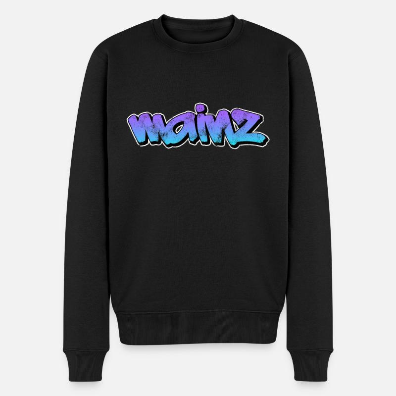 Mainz - Männer Premium Bio Pullover - Schwarz