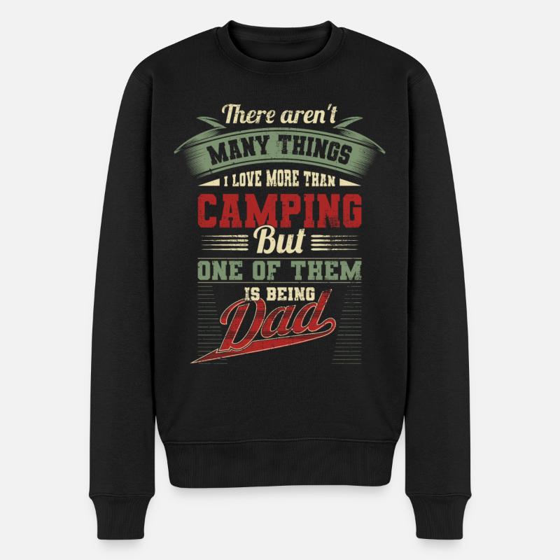Vatertag Wohnmobil Vater Papa Geburtstagsgeschenk - Männer Premium Bio Pullover - Schwarz