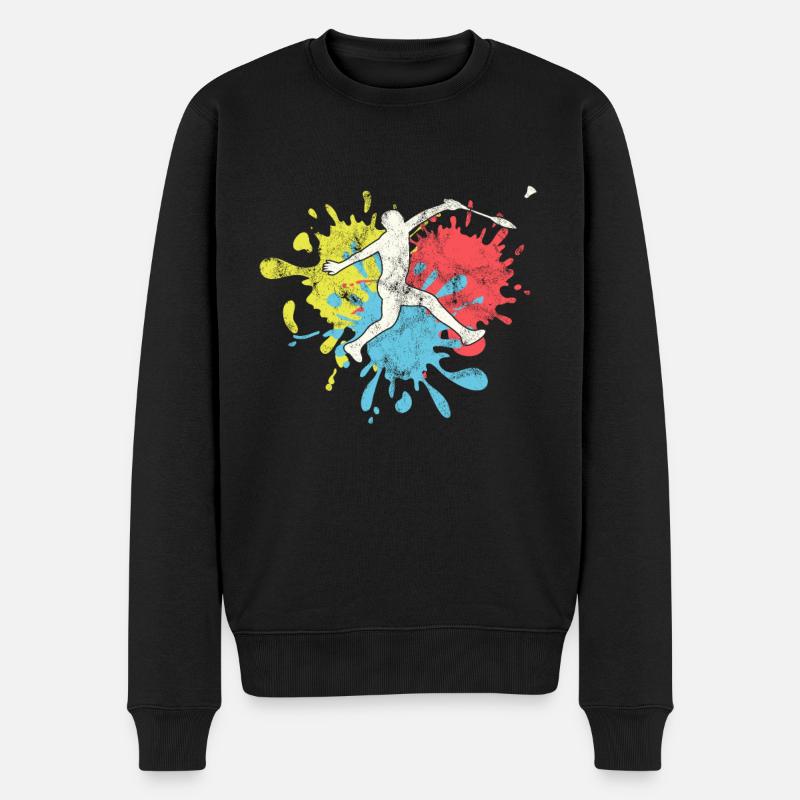 Badminton - Pull Premium bio Homme - noir