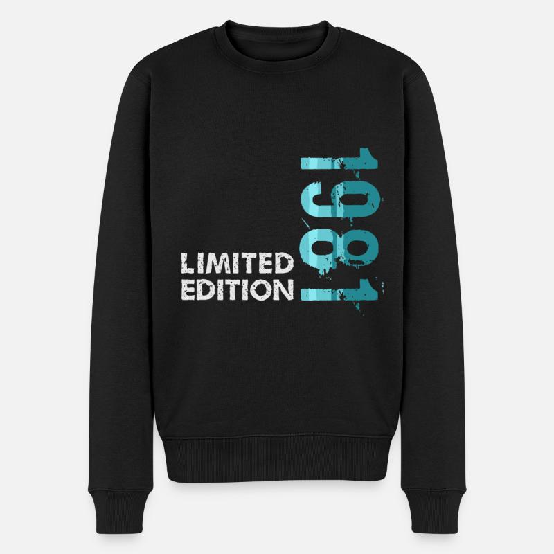 1981 Limited Edition - Männer Premium Bio Pullover - Schwarz