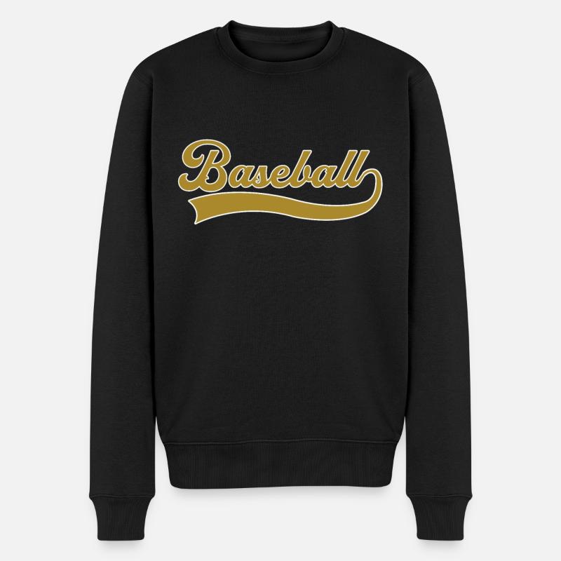 Base-ball - Pull Premium bio Homme - noir