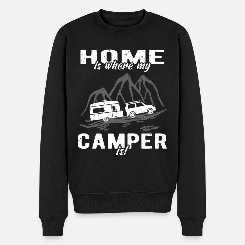 Propriétaires de caravanes de camping - Pull Premium bio Homme - noir