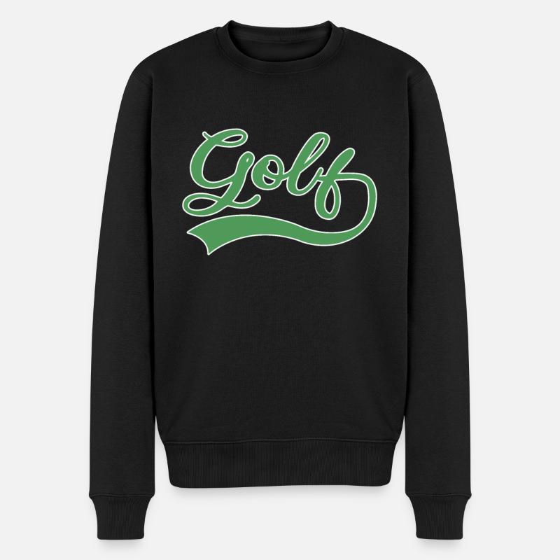 Lettrage de golf - Pull Premium bio Homme - noir
