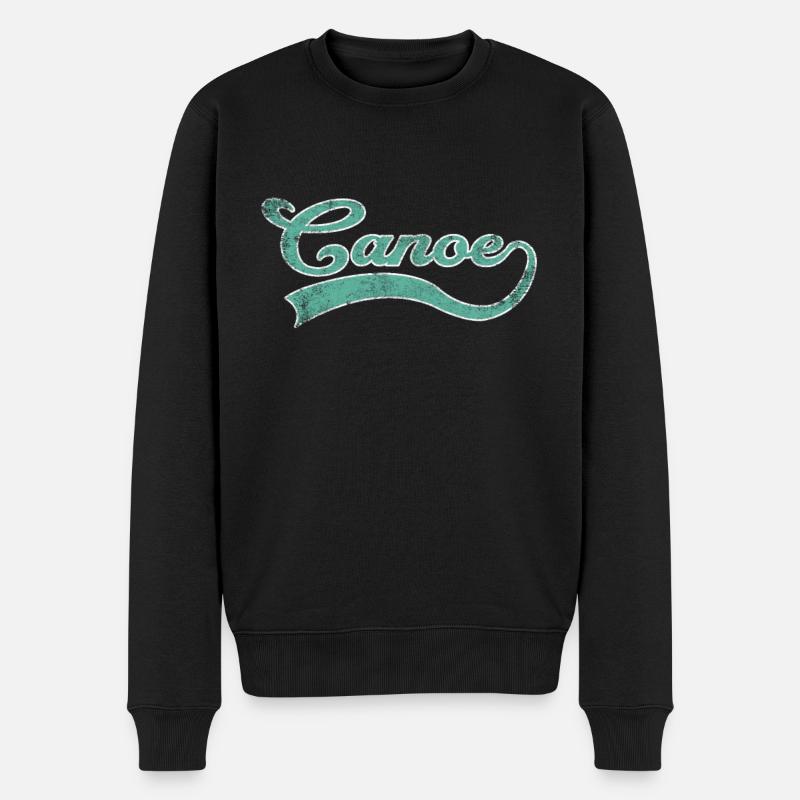 Canoë Canoë Lettrage - Pull Premium bio Homme - noir