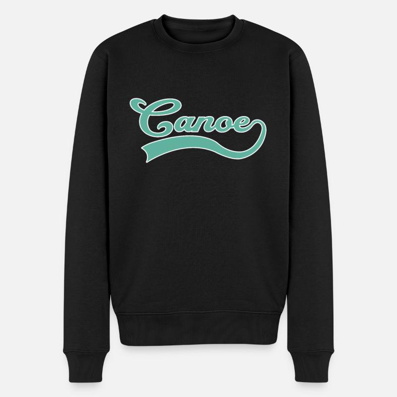 Canoë Canoë Lettrage - Pull Premium bio Homme - noir