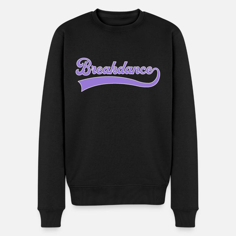 Lettrage breakdance - Pull Premium bio Homme - noir