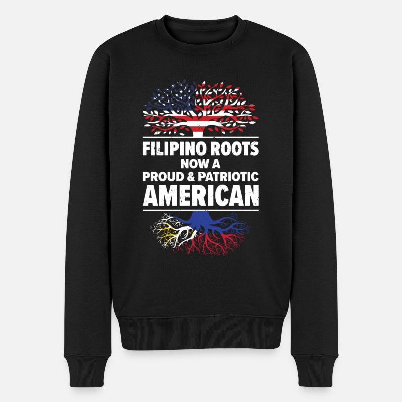 Né philippin Philippines Américains USA - Pull Premium bio Homme - noir