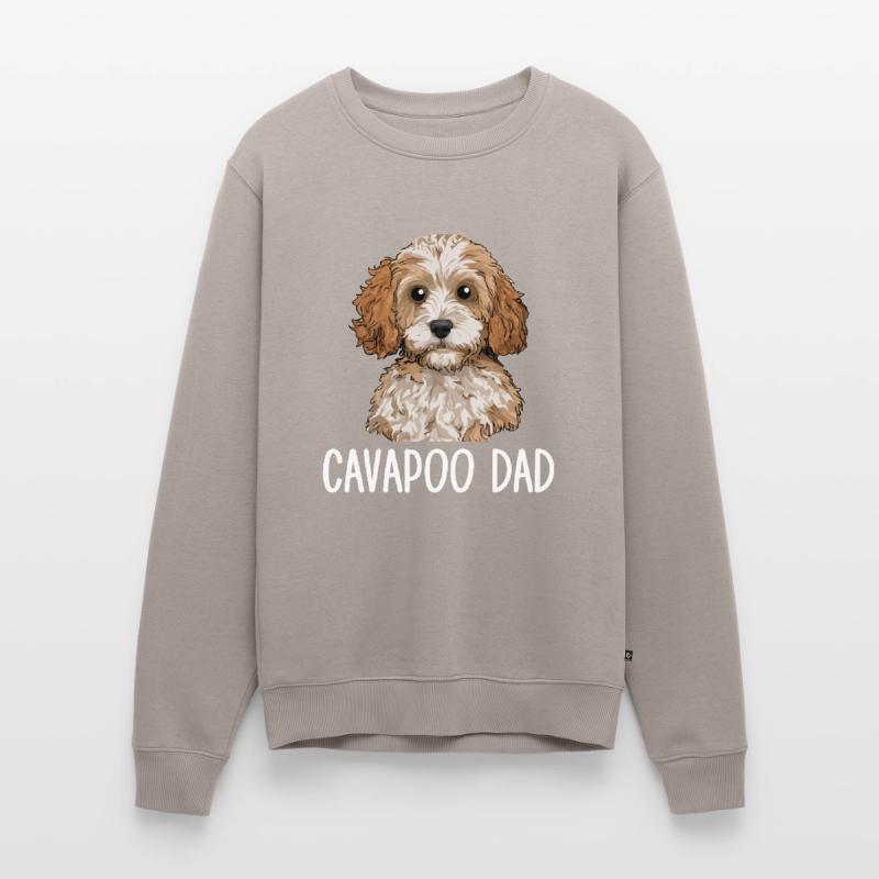 cavapoo dad, cavapoo Männer Premium Bio Pullover