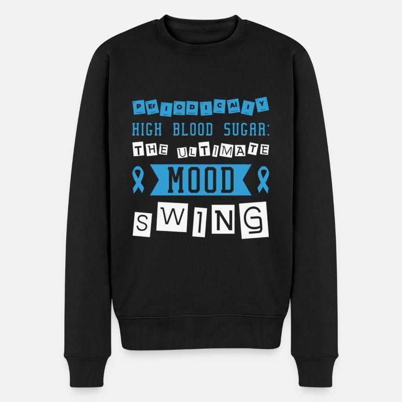 Diabetische Bauchspeicheldrüse - Männer Premium Bio Pullover - Schwarz