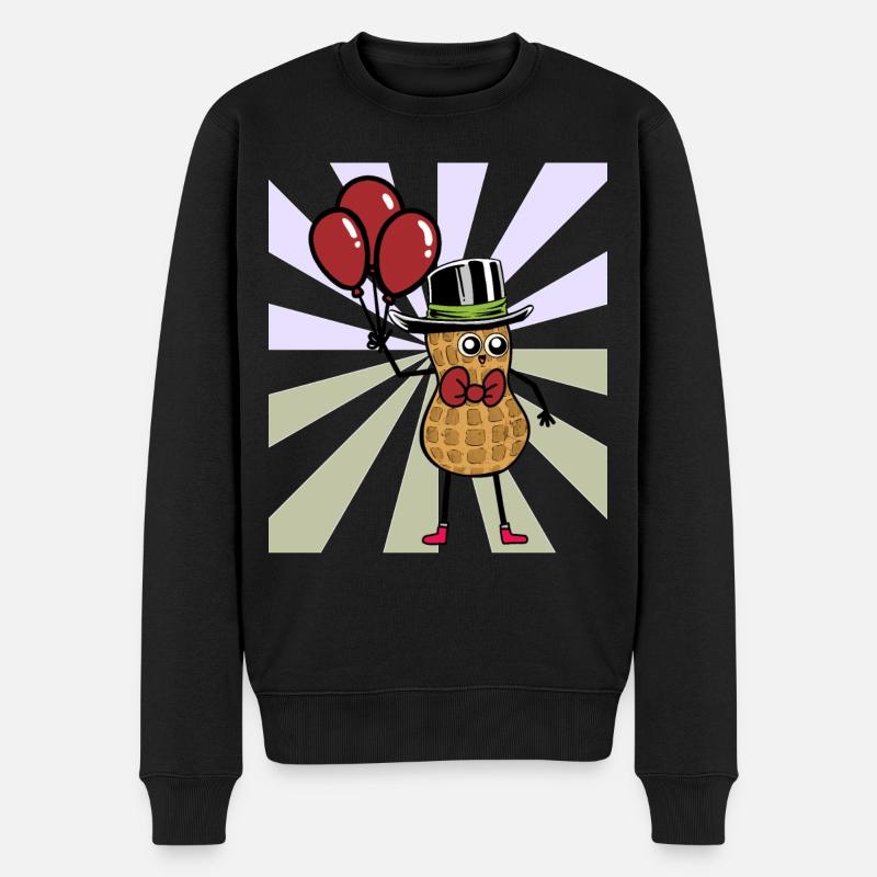 Cacahuète Gaieté Joyeux anniversaire - Pull Premium bio Homme - noir