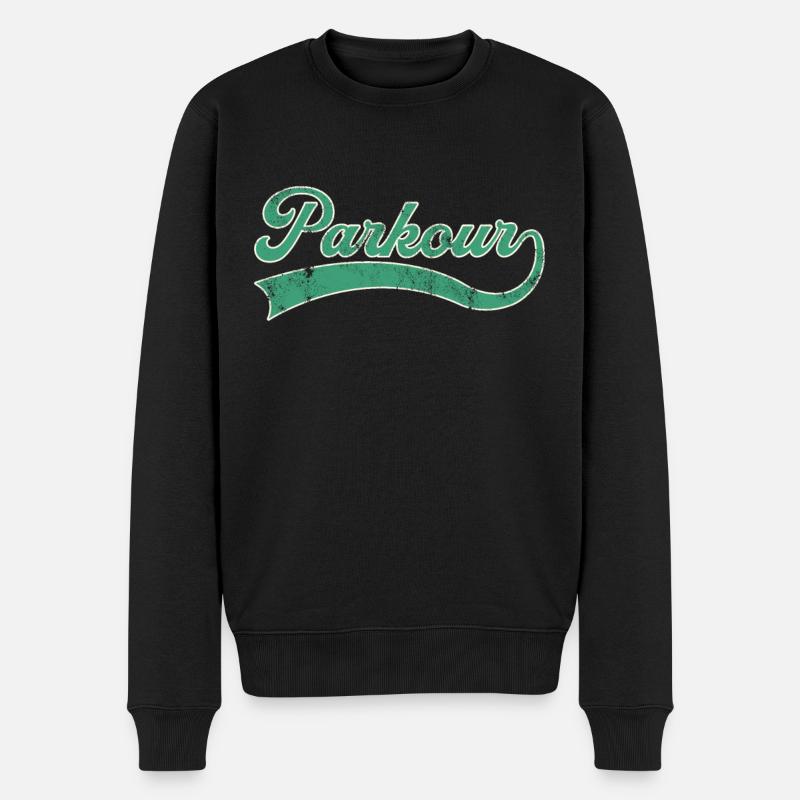 Lettrage Parkour - Pull Premium bio Homme - noir