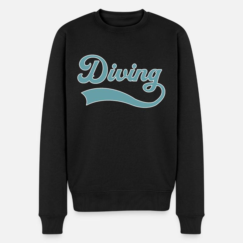 Lettrage de plongée - Pull Premium bio Homme - noir