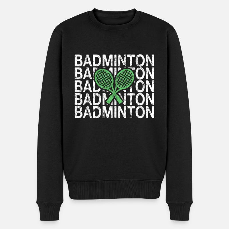Badminton - Pull Premium bio Homme - noir