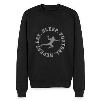 FULLBACK Joueur de football américain USA - Pull Premium bio Homme - noir - Devant - Nico (187cm)