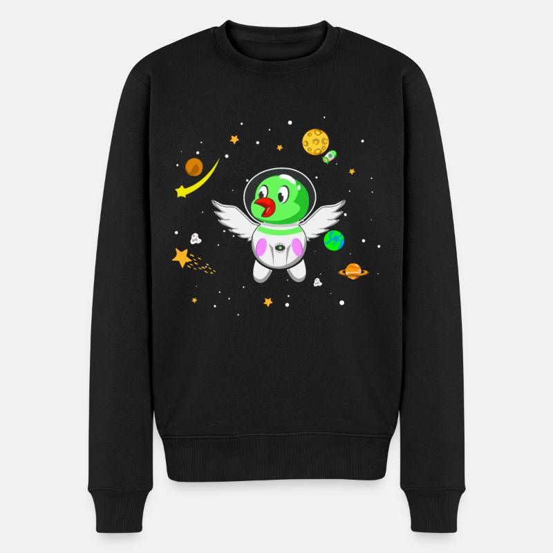 Le futur astronaute Vogel - Pull Premium bio Homme - noir