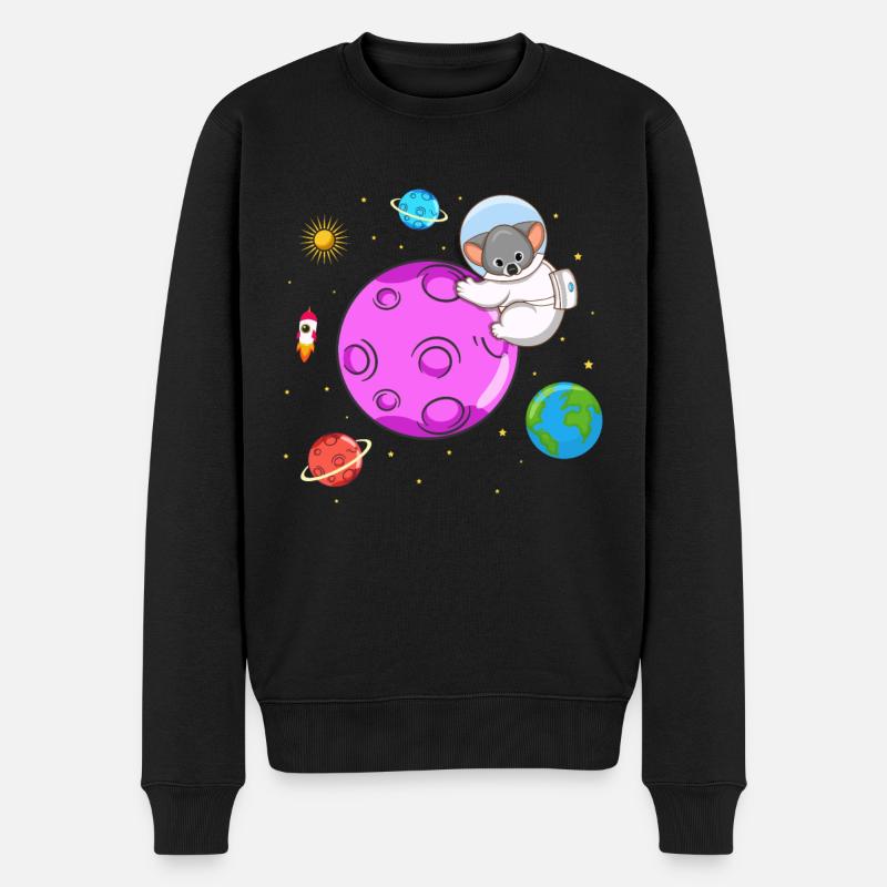 Koala-Liebhaber Koala-Flüsterer Pflanzenfresser - Männer Premium Bio Pullover - Schwarz