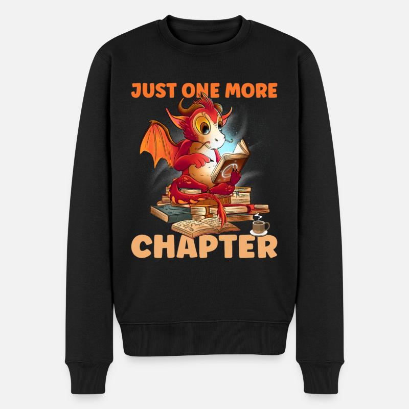 One More Chapter - Männer Premium Bio Pullover - Schwarz