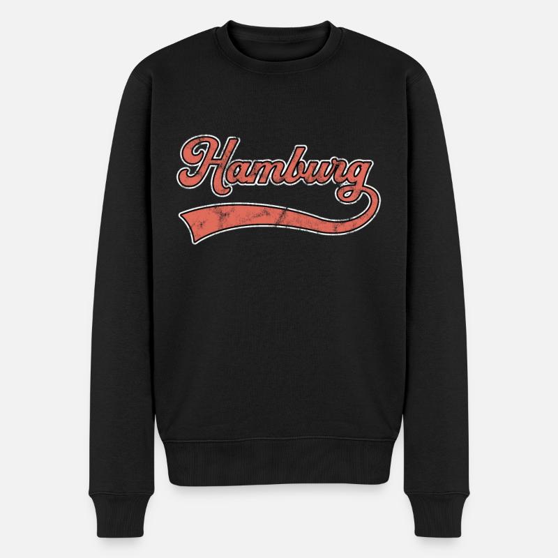 Lettrage de Hambourg - Pull Premium bio Homme - noir