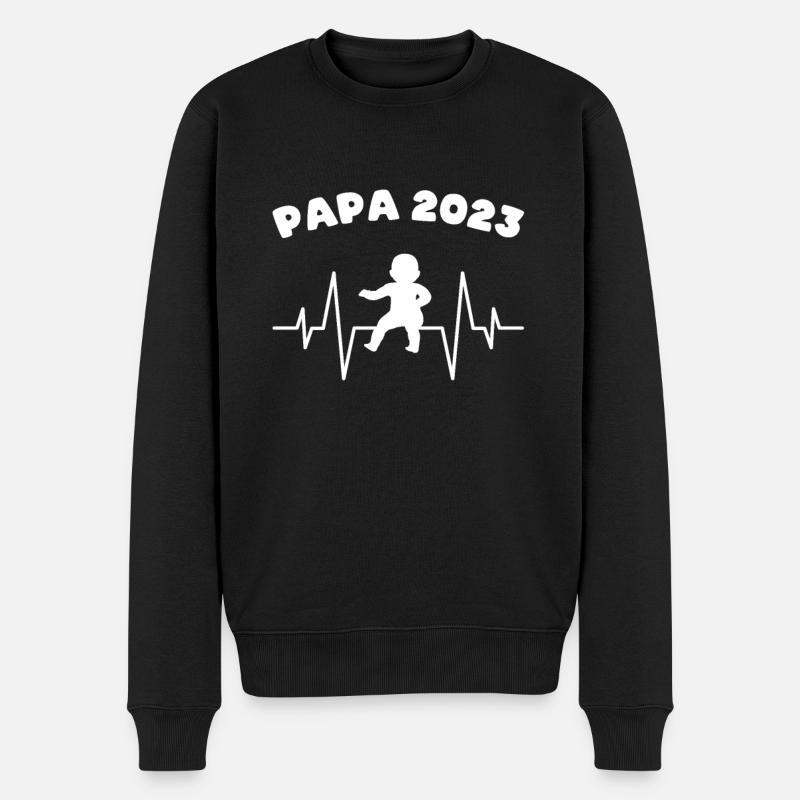 Papa 2023 - Pull Premium bio Homme - noir