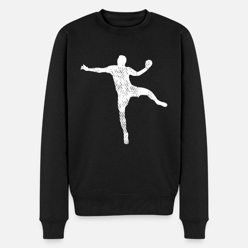 Handball Silhouette - Pull Premium bio Homme - noir