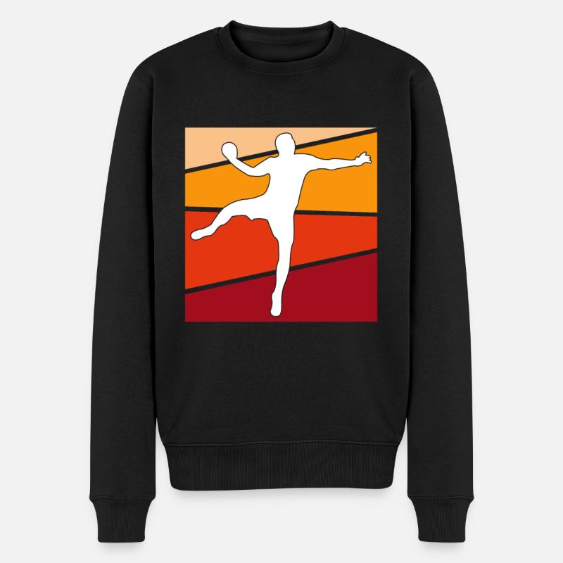 Handball Rétro - Pull Premium bio Homme - noir
