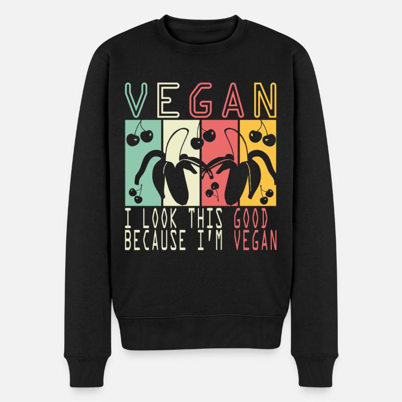 Végétalien - Pull Premium bio Homme - noir