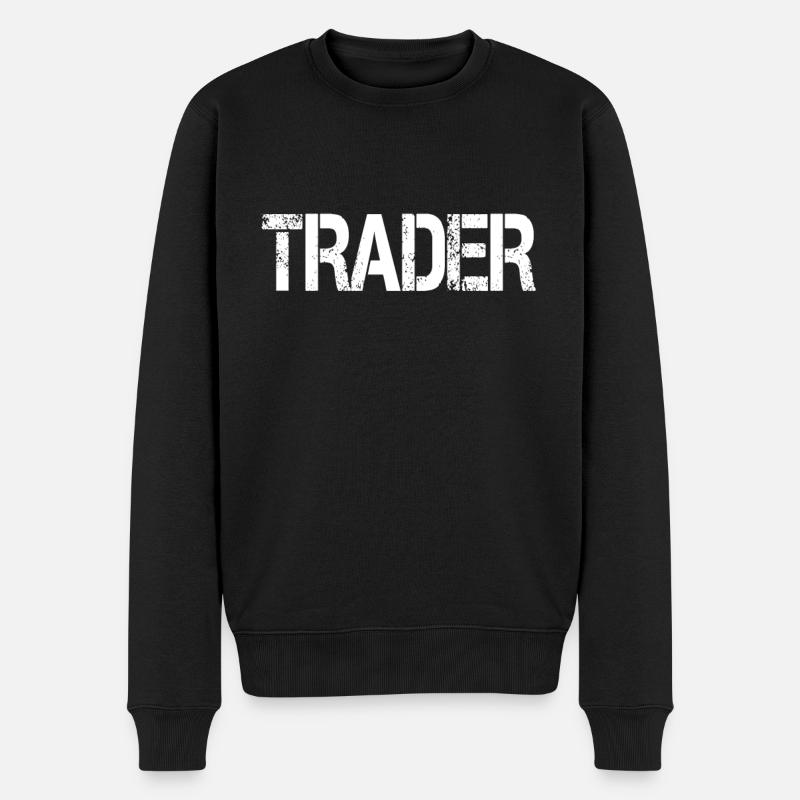 Lettrage de commerçant - Pull Premium bio Homme - noir