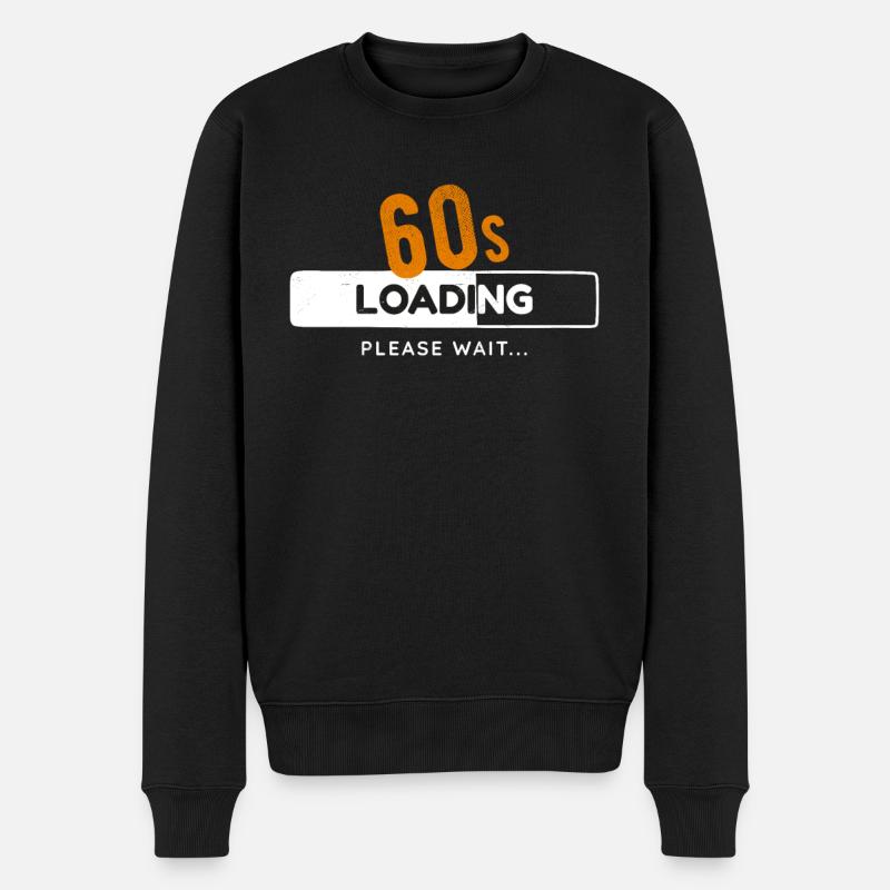 60. Geburtstag Sixty Jahre 60s Ladebalken Gaming - Männer Premium Bio Pullover - Schwarz