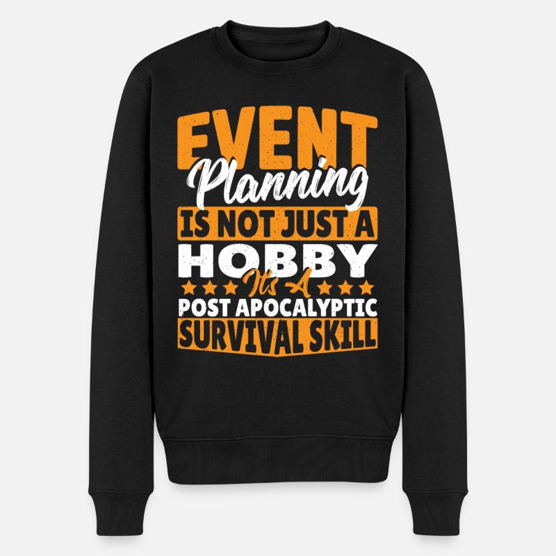 Veranstaltungsplanung Eventplanung Eventplaner - Männer Premium Bio Pullover - Schwarz