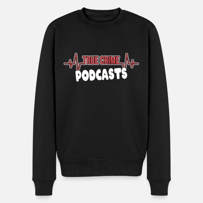 Podcast True Crime Heartbeat - Pull Premium bio Homme - noir
