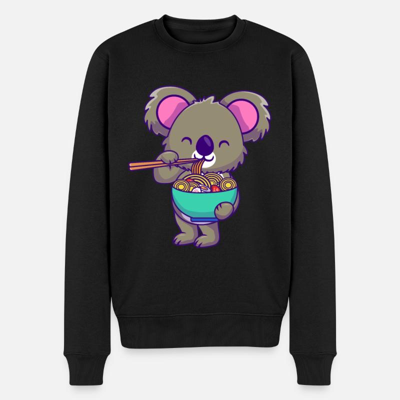Amoureux des koalas - Pull Premium bio Homme - noir