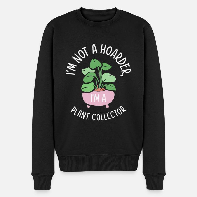 Jardinier Collectionneur de plantes Jardinier - Pull Premium bio Homme - noir