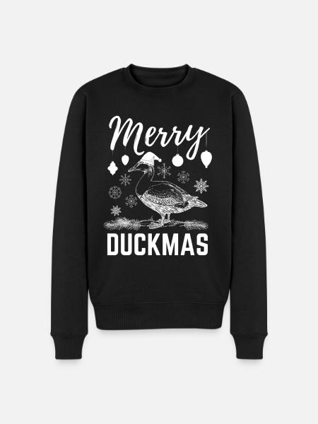 Merry Duckma's Christmas - Men's Premium Organic Jumper - black