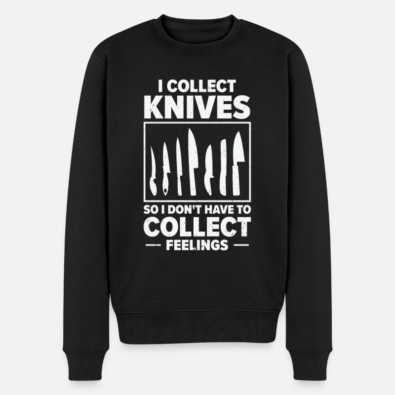 Couteaux collecteurs de couteaux - Pull Premium bio Homme - noir