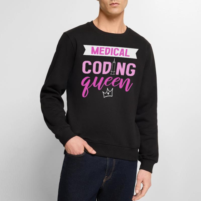 Medical Coding Queen Clinical Coder Medical Coder Men's Premium Organic Jumper
