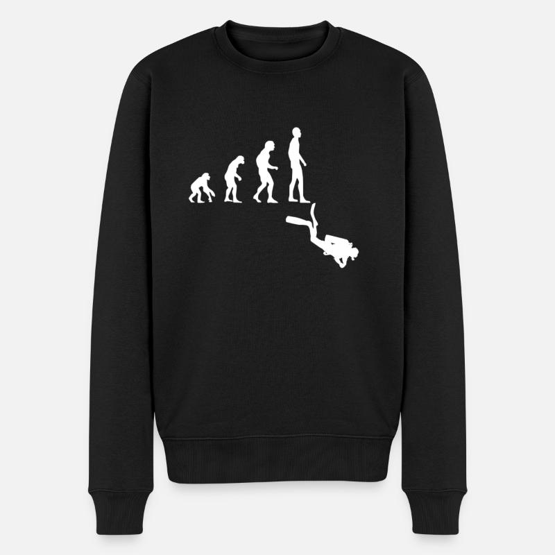 Evolution Diving - Men's Premium Organic Jumper - black