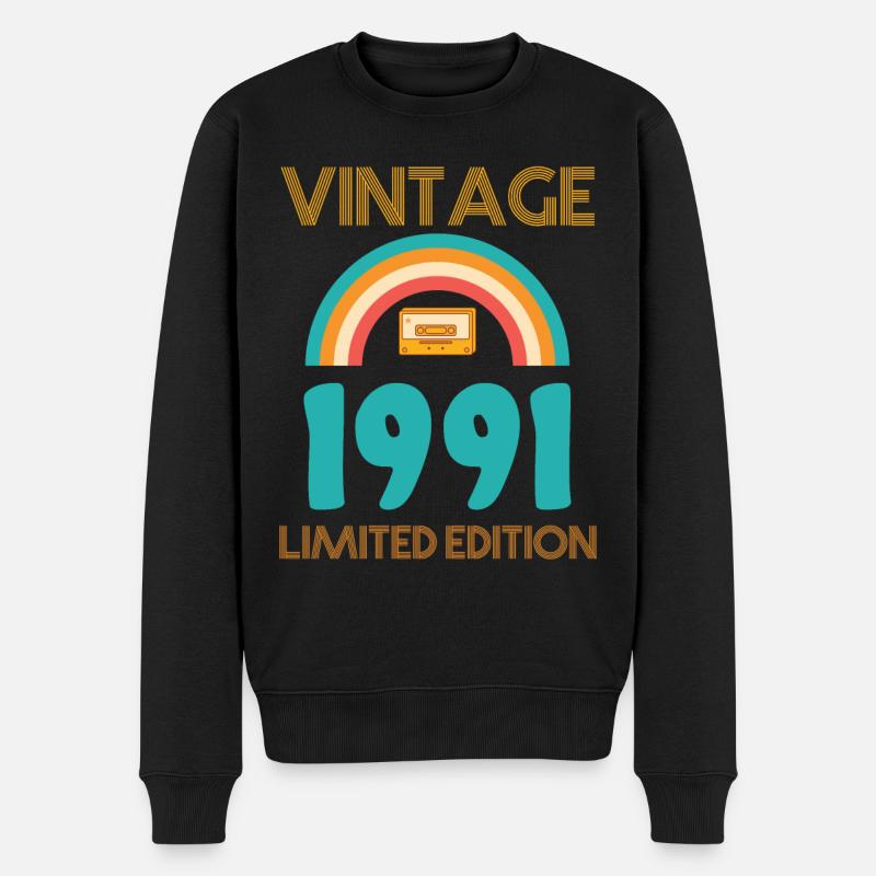 Édition limitée 1991 - Pull Premium bio Homme - noir