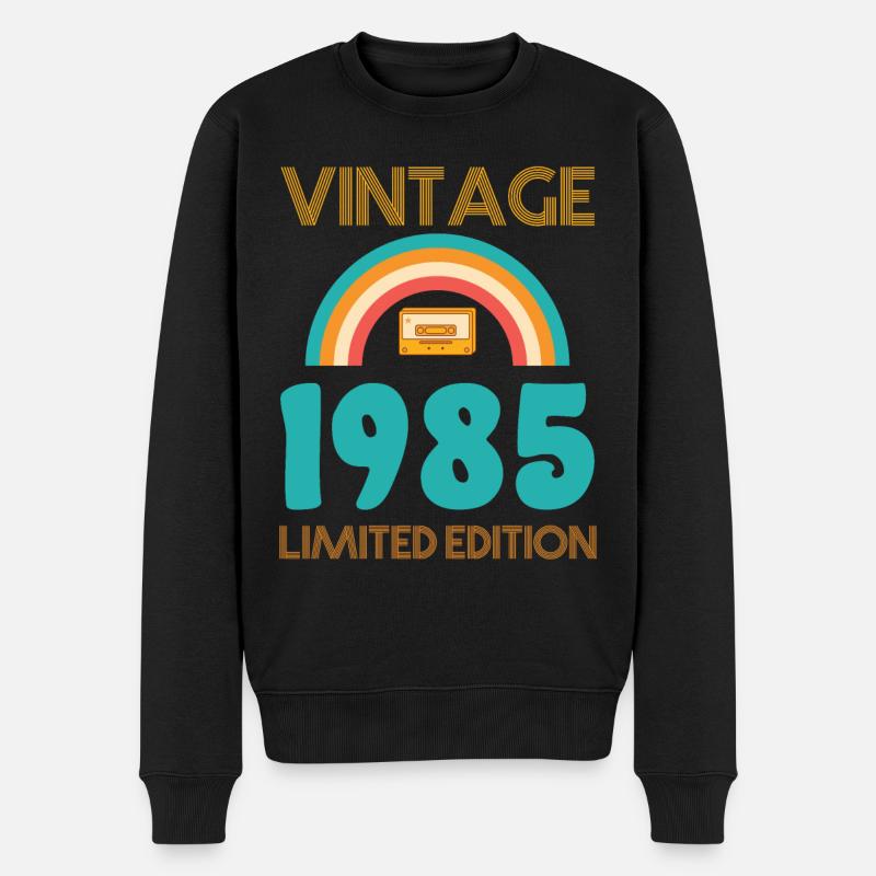 Édition limitée 1985 - Pull Premium bio Homme - noir