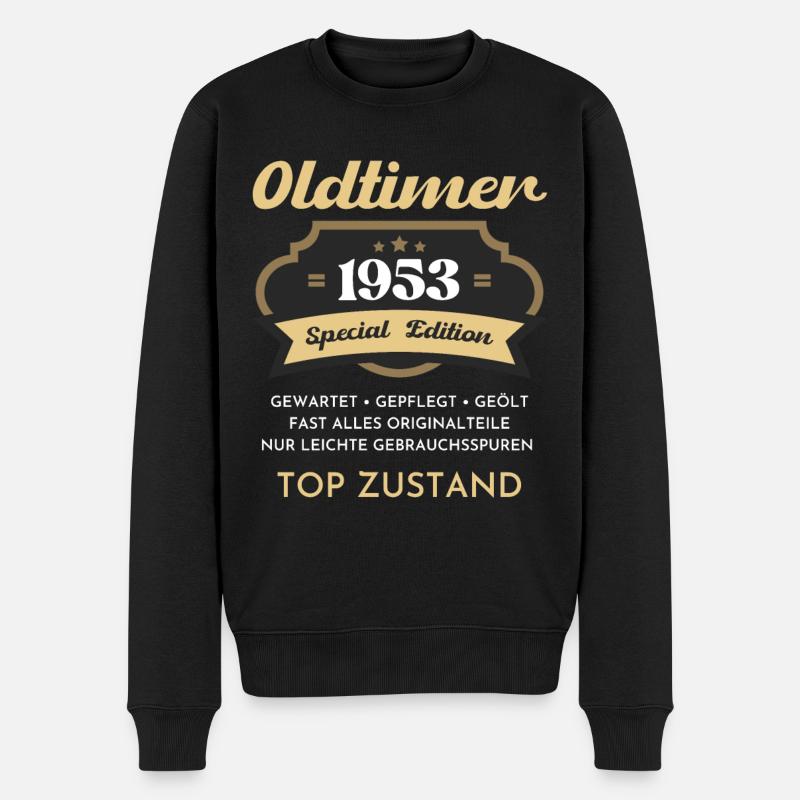 70e anniversaire millésime 1953 - Pull Premium bio Homme - noir