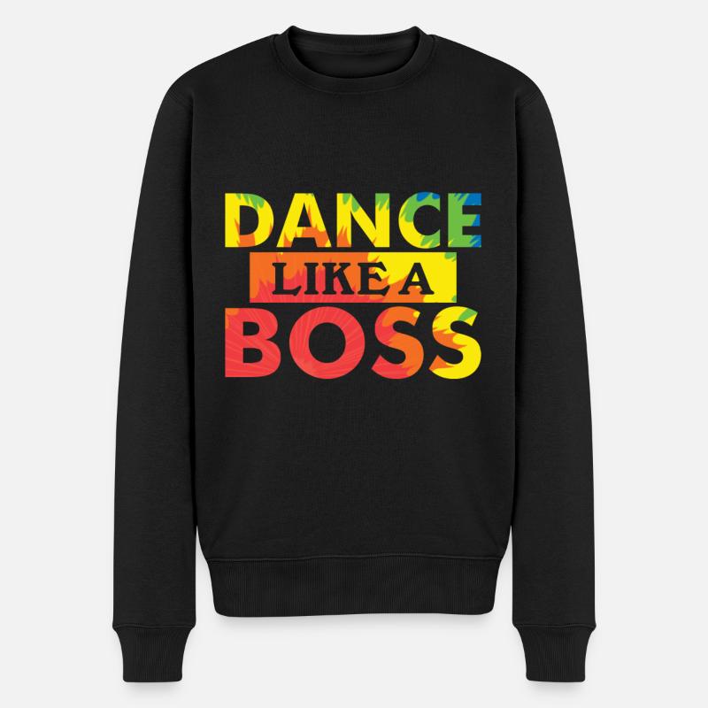 Hip Hop - Männer Premium Bio Pullover - Schwarz
