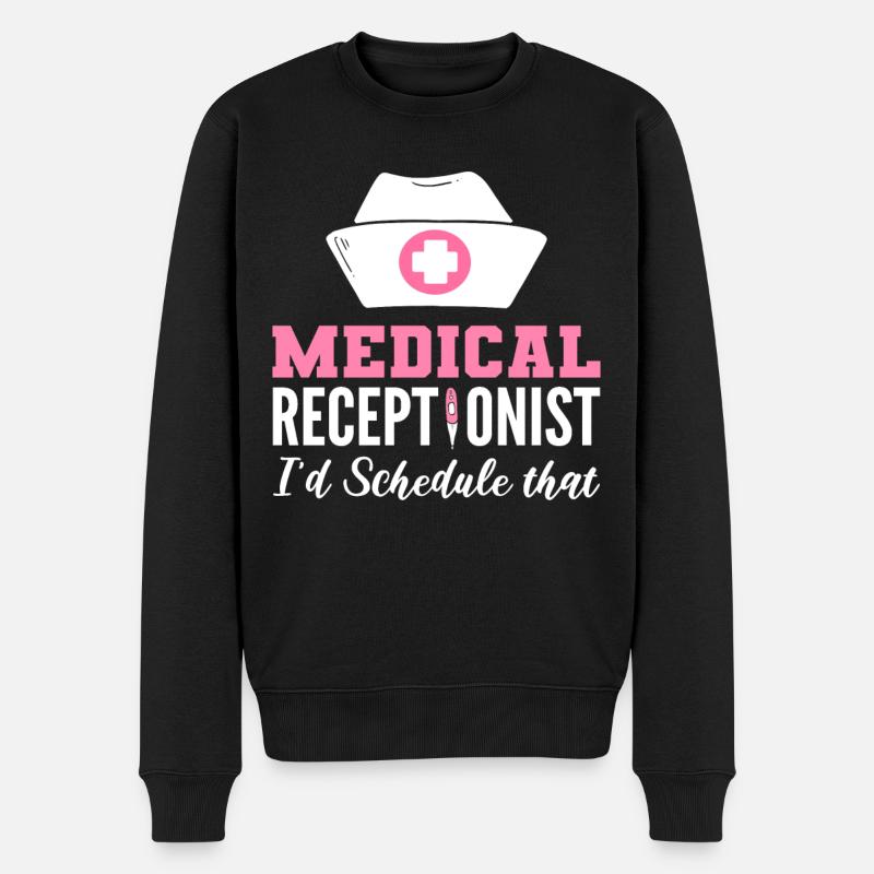 Réceptionniste médicale Réception médicale - Pull Premium bio Homme - noir