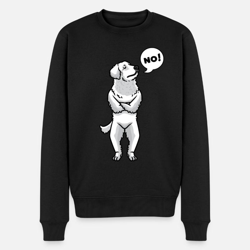 Chien Kuvasz - Pull Premium bio Homme - noir