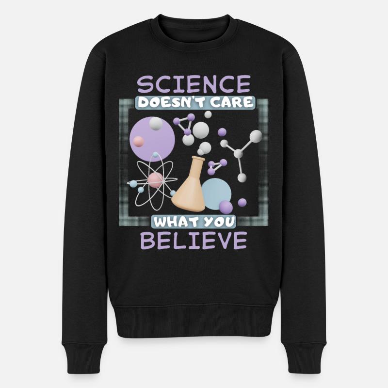 Spruch für Wissenschaftler Physiker, Chemikerberuf - Männer Premium Bio Pullover - Schwarz