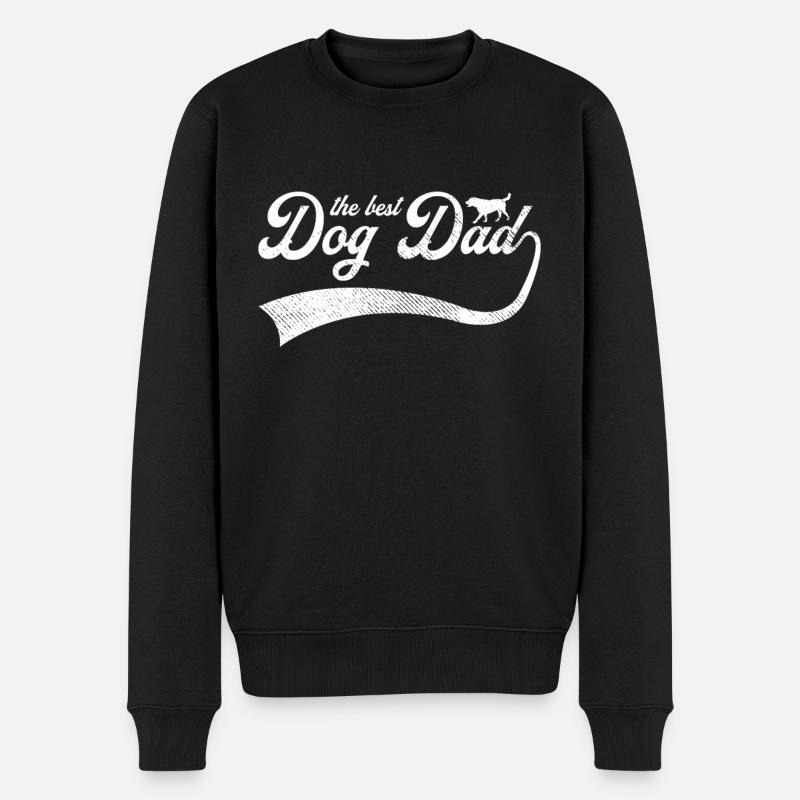 Le meilleur papa chien - Pull Premium bio Homme - noir