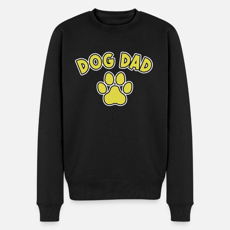 chien papa chiens papa - Pull Premium bio Homme - noir
