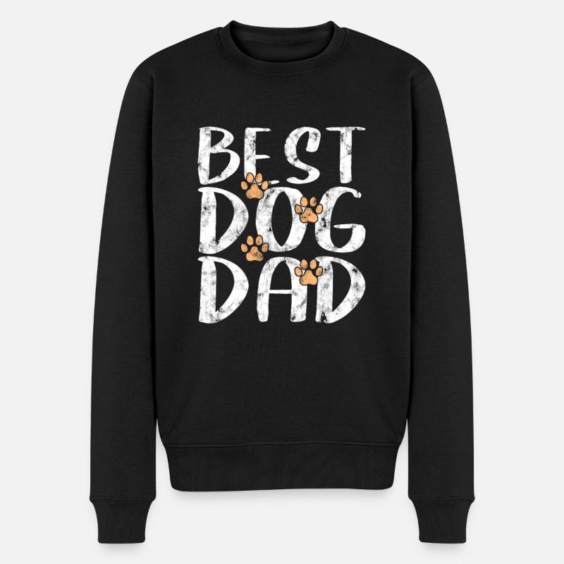Meilleur père de chien - Pull Premium bio Homme - noir