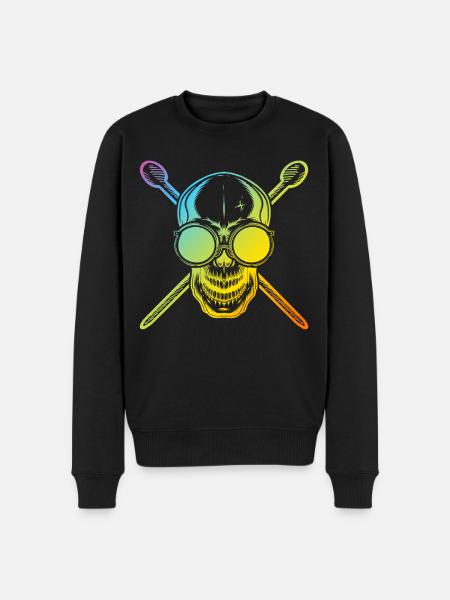 Batteur Batteur Musicien Batteur - Pull Premium bio Homme - noir